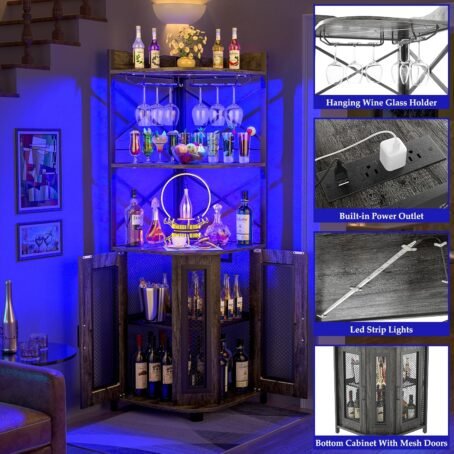 Corner Bar Cabinet