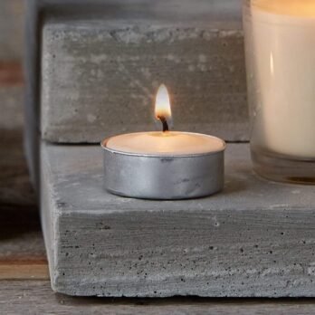 Realm White Unscented Tea Light Candles
