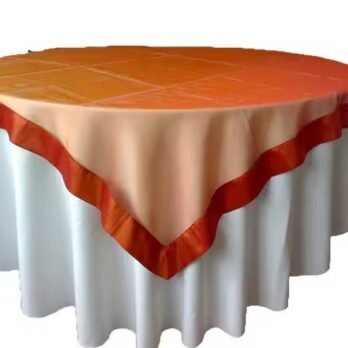 Satin Overlay for Polyester Tablecloth