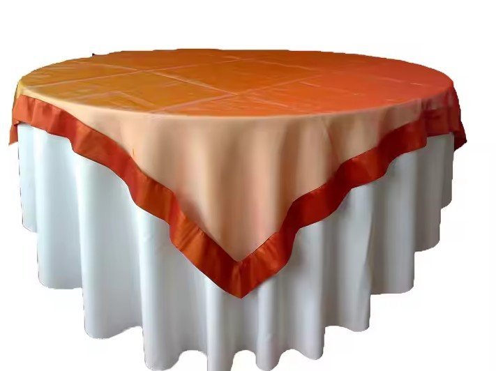 Satin Overlay for Polyester Tablecloth
